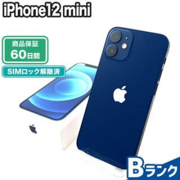 iPhone12 mini 128GB ブルー au 中古 Bランク 本体【エコたん】