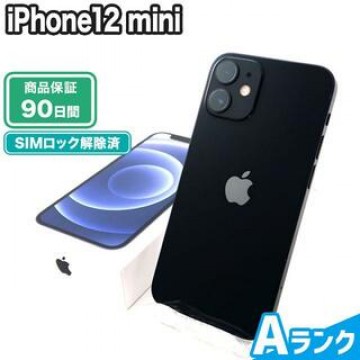 iPhone12 mini 64GB ブラック au 中古 Aランク 本体【エコたん】