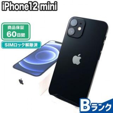 iPhone12 mini 64GB ブラック SoftBank 中古 Bランク 本体【エコたん】