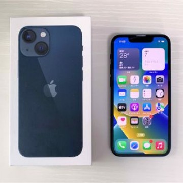 ほぼ未使用 iPhone 13 mini 128GB SIMフリー ブルー 本体