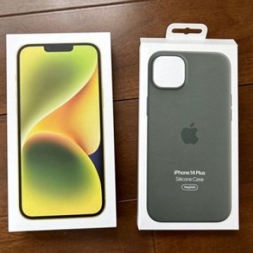 iPhone14 Plus イエロー 256GB 純正ケース付き