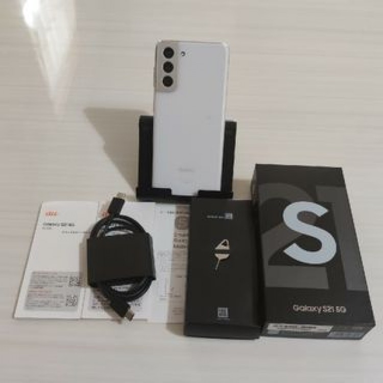 美品 Galaxy S21 5G 256GB SCG09 ファントム ホワイト