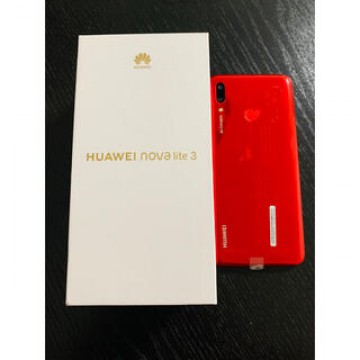 携帯電話 HUAWEI nova lite 3 (32GB) 赤 SIMフリー