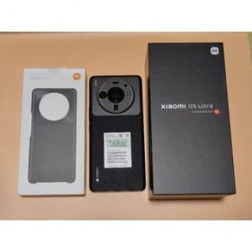 Xiaomi mi 12s ultra 12-512GB 黒/純正レザーケース付