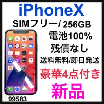 新品　iPhone X Space Gray 256 GB SIMフリー　本体