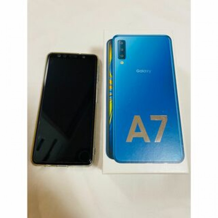 Galaxy A7 ブルー SM-A750C 楽天モバイル SAMSUNG